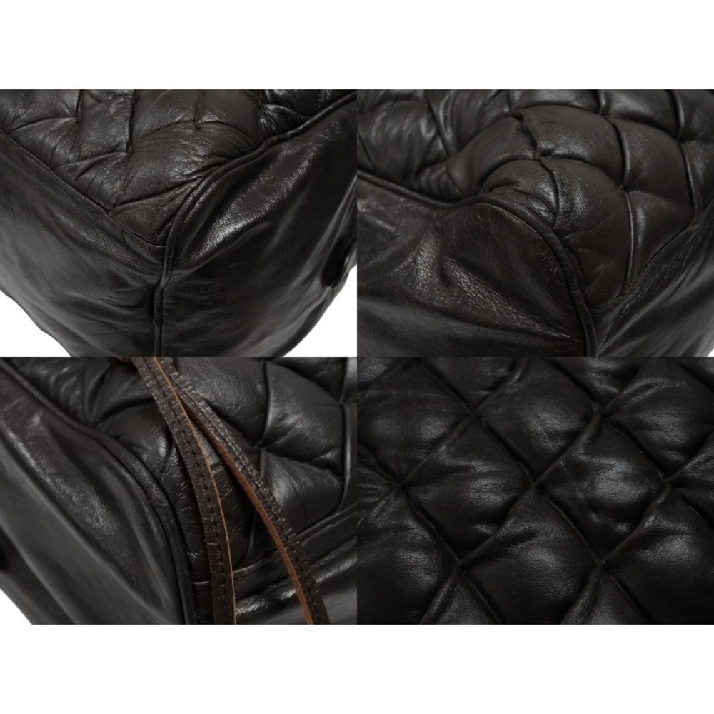 BALENCIAGA Matelasse City Handbag Brown Leather - Picture 7 of 9